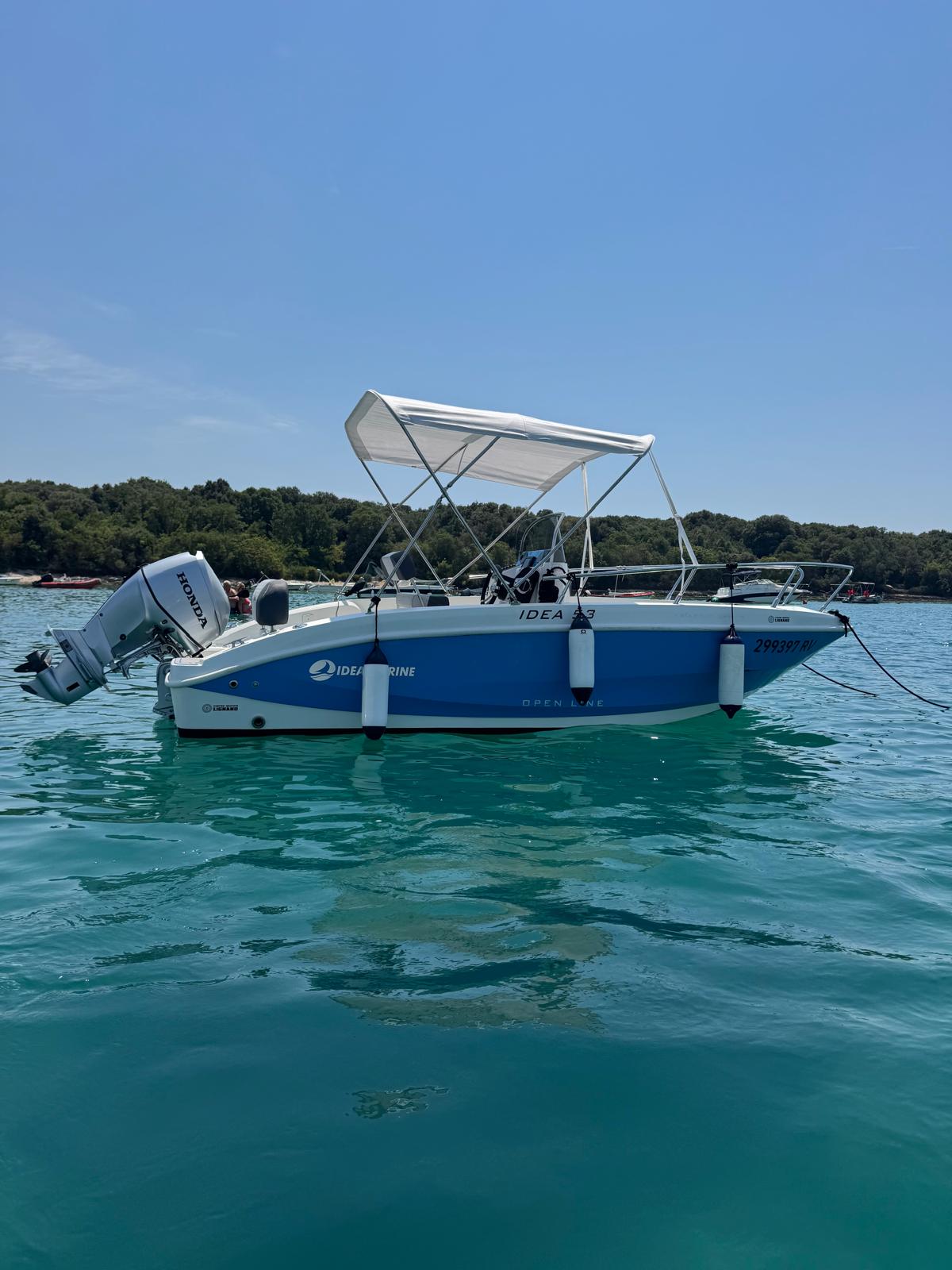Rent a speedboat in Rovinj – Idea Marine 5.5 m, 70 HP